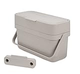 Joseph Joseph Compo 4 Easy-Fill Compost Bin Food Waste Caddy with Adjustable Air Vent, 1 gallon / 4...