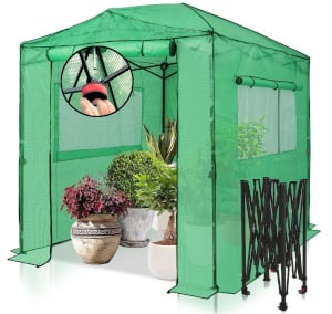 EAGLE PEAK 8' x 6' Portable Large Walk-in Instant Greenhouse